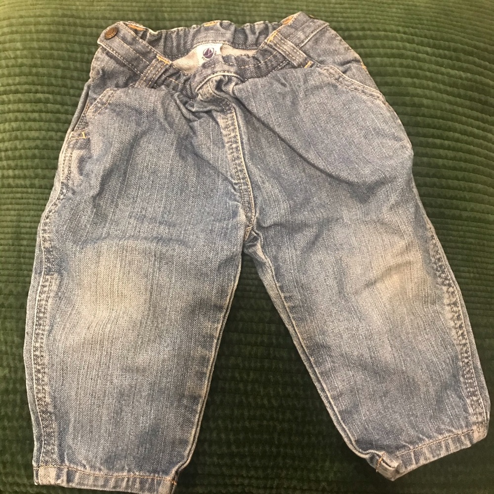 🔺2 for $25🔺Petit Bateau Adjustable Jeans 12M